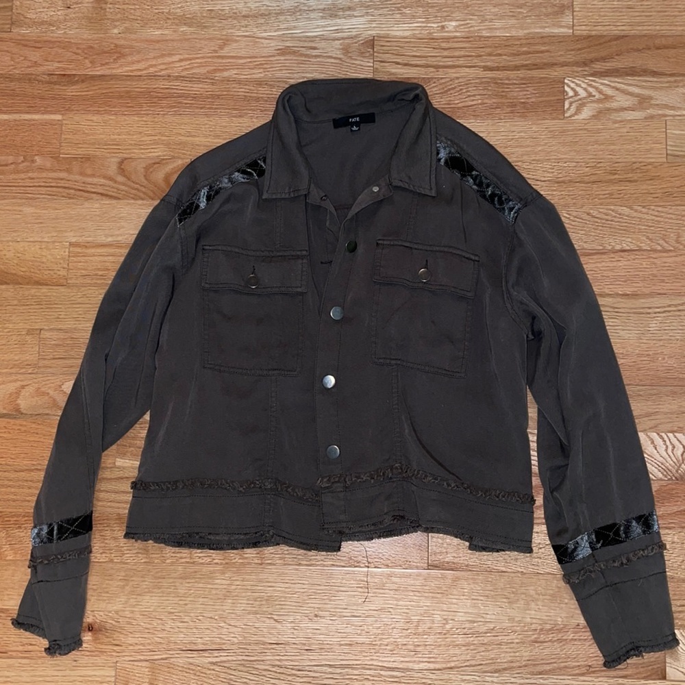 Dark green/olive soft jacket
